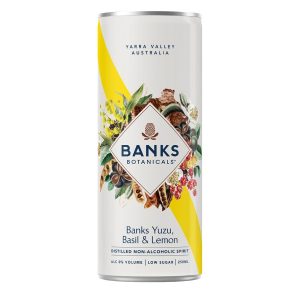 Banks Yuzu and Basil in a can.